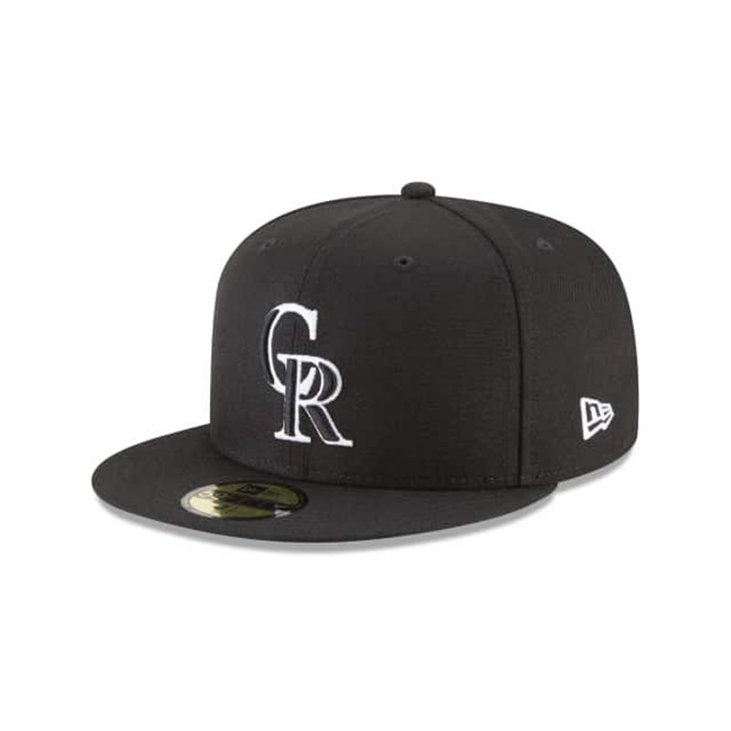 MLB Colorado Rockies Basic 59Fifty Fitted (GAQ6054) - Black New Era Caps